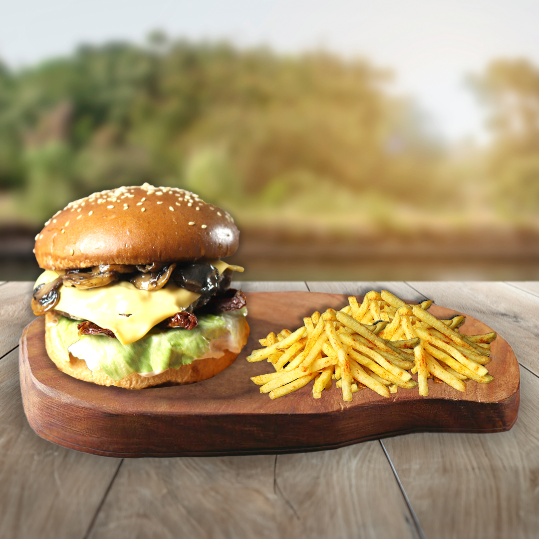 Mushroom Cheese Burger