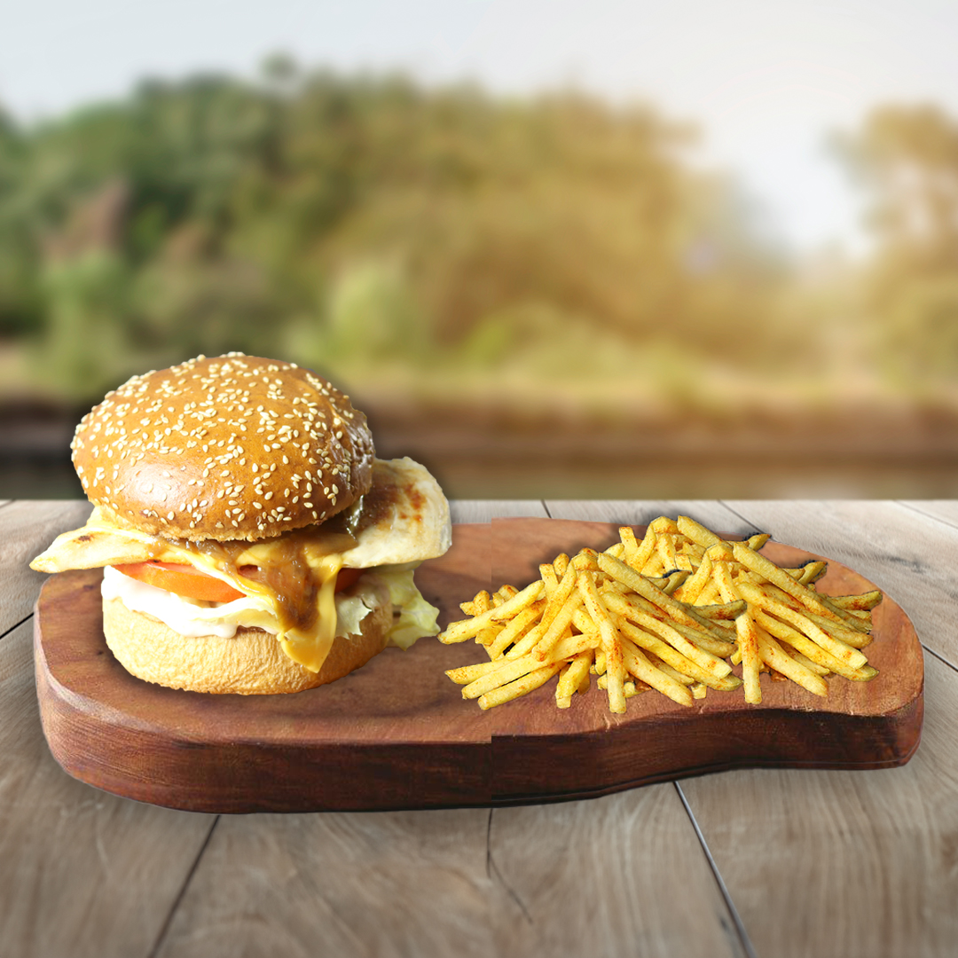 Grilled Chicken Cheese Burger